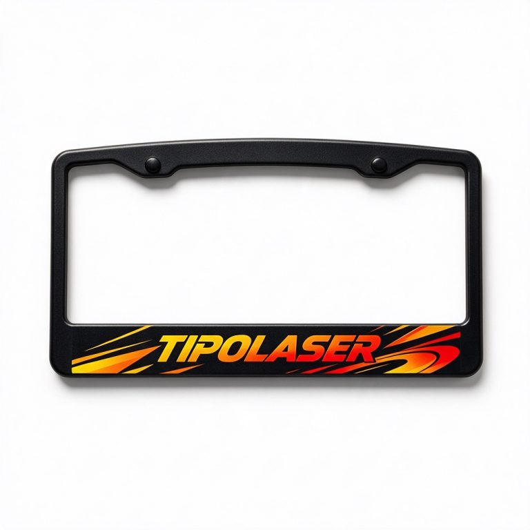 Portatarghe personalizzati UV LED personalizzato – Tipolaser