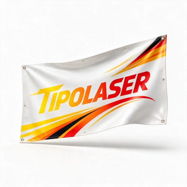 Striscione PVC personalizzato con occhielli personalizzato – Tipolaser
