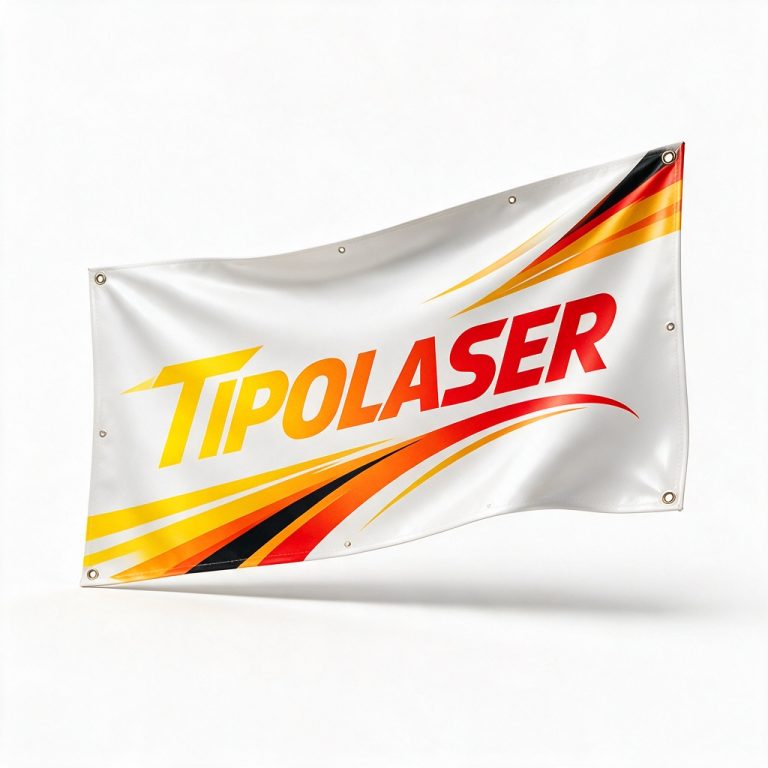 Striscione PVC personalizzato con occhielli personalizzato – Tipolaser